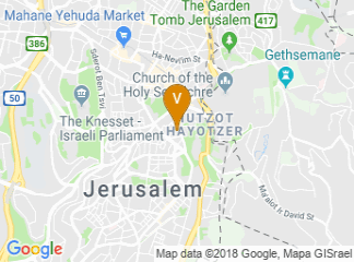 map of Jerusalem International YMCA
