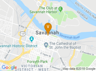map of Savannah Tour of Homes & Gardens
