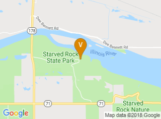 map of Starved Rock State Park Visitor Center
