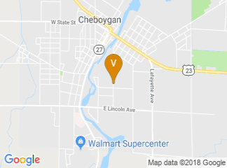 map of Cheboygan Ice Rink Pavilion