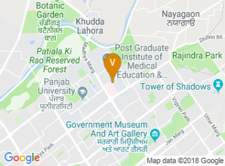 map of Postgraduate Institute of Medical Education & Research