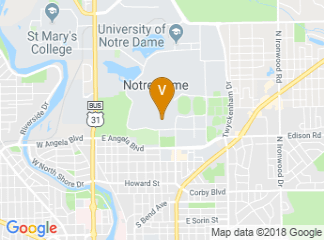 map of Kellogg Institute For International Studies