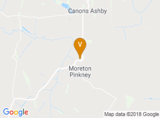 map of Moreton Pinkney Village Hall