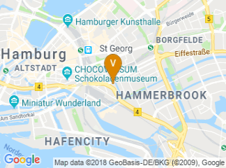 map of Hyperion Hotel Hamburg