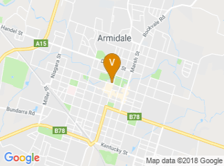 map of Armidale Ex Services Memorial Club
