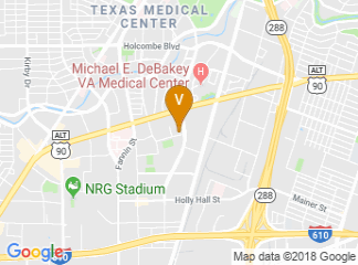 map of The University of Texas School of Dentistry at Houston