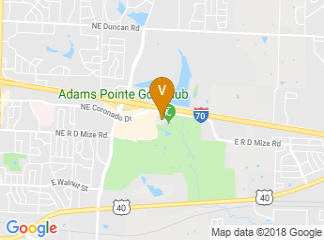 map of Adams Pointe Conference Center