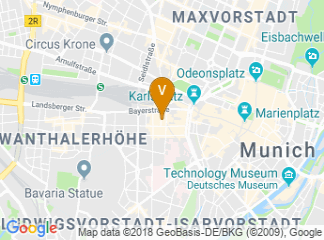 map of Mercure Hotel Muenchen City Center