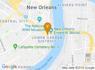 map of Ernest N Morial Convention Center