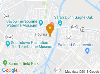 map of Houma Municipal Auditorium