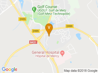 map of Gl Events Parc Expos Metz Metrop
