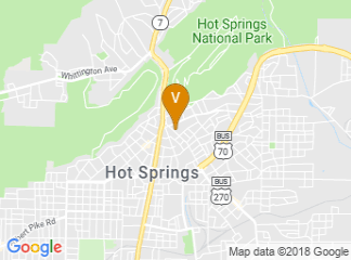 map of The Hotel Hot Springs