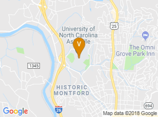 map of University of North Carolina Asheville
