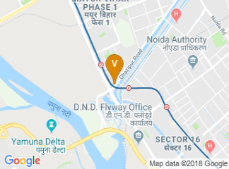map of Crowne Plaza New Delhi Mayur Vihar Noida
