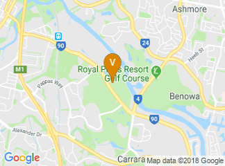 map of Gold Coast Sports and Leisure Centre