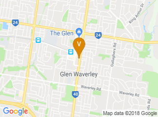 map of Novotel Melbourne Glen Waverley