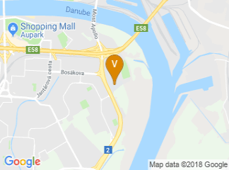 map of University of Economics in Bratislava