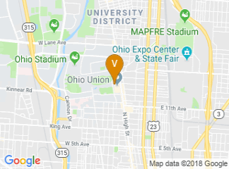 map of Ohio Union North Garage