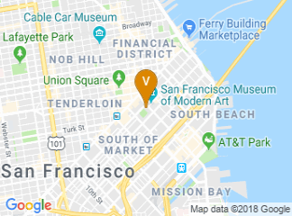 map of Yerba Buena Center for the Arts