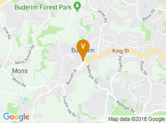 map of Buderim War Memorial Hall
