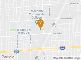 map of Macomb Community College Sports & Expo Center