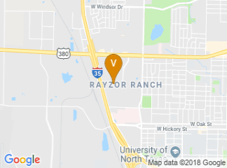 map of Denton Embassy Suites Hotel and Convention Center