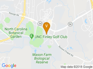 map of UNC Friday Center for Continuing Education