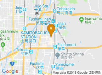 map of Urban Hotel Kyoto