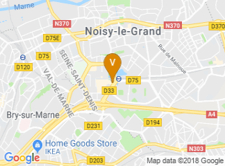map of Holiday Inn Paris - Marne la Vallée