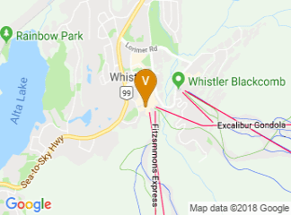map of Hilton Whistler Resort & Spa
