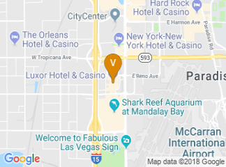 map of Luxor Resort