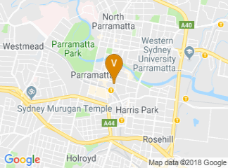 map of Western Sydney University Parramatta City Campus