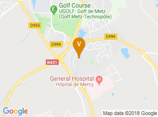 map of Centre Foires et Congrès de Metz Métropole