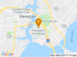 map of Hampton University