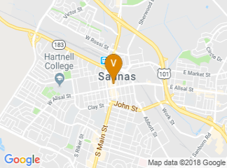 map of Salinas City Center