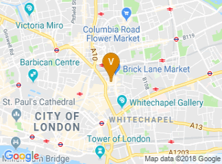map of Truman Brewery Events Ely's Yard Entrance