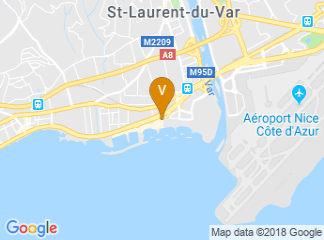 map of Holiday Inn Nice - Saint Laurent du Var