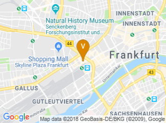 map of Fleming's Express Hotel Frankfurt
