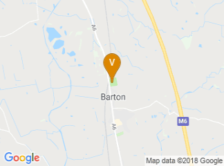 map of Barton Village Hall
