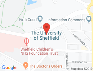 map of The University of Sheffield