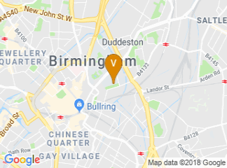 map of Birmingham City University