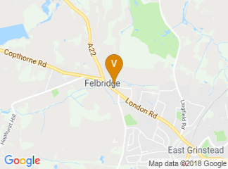 map of Crowne Plaza Felbridge