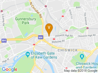 map of Clayton Hotel Chiswick