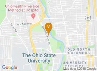 map of Marriott Columbus University Area