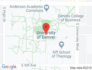 map of University of Denver
