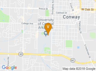 map of University of Central Arkansas