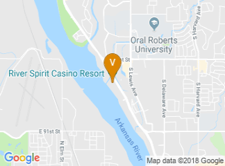 map of River Spirit Casino Resort