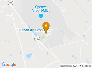 map of Sunbelt Ag Expo