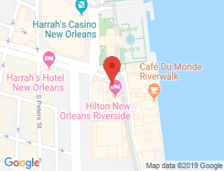 map of Hilton New Orleans Riverside - Valet