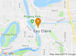 map of The Lismore Hotel Eau Claire - a DoubleTree by Hilton Hotel
